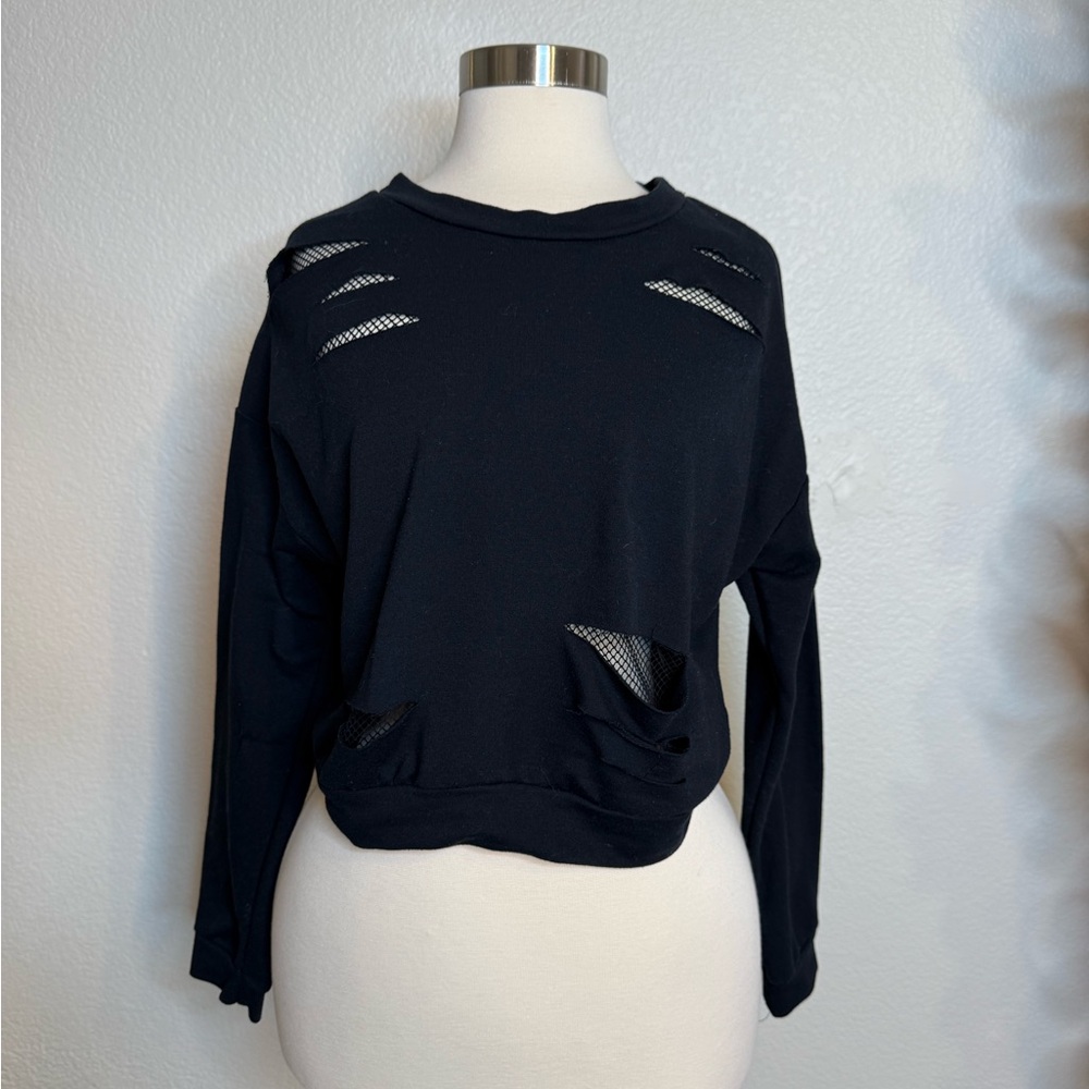 Fishnet Detailed Sweater